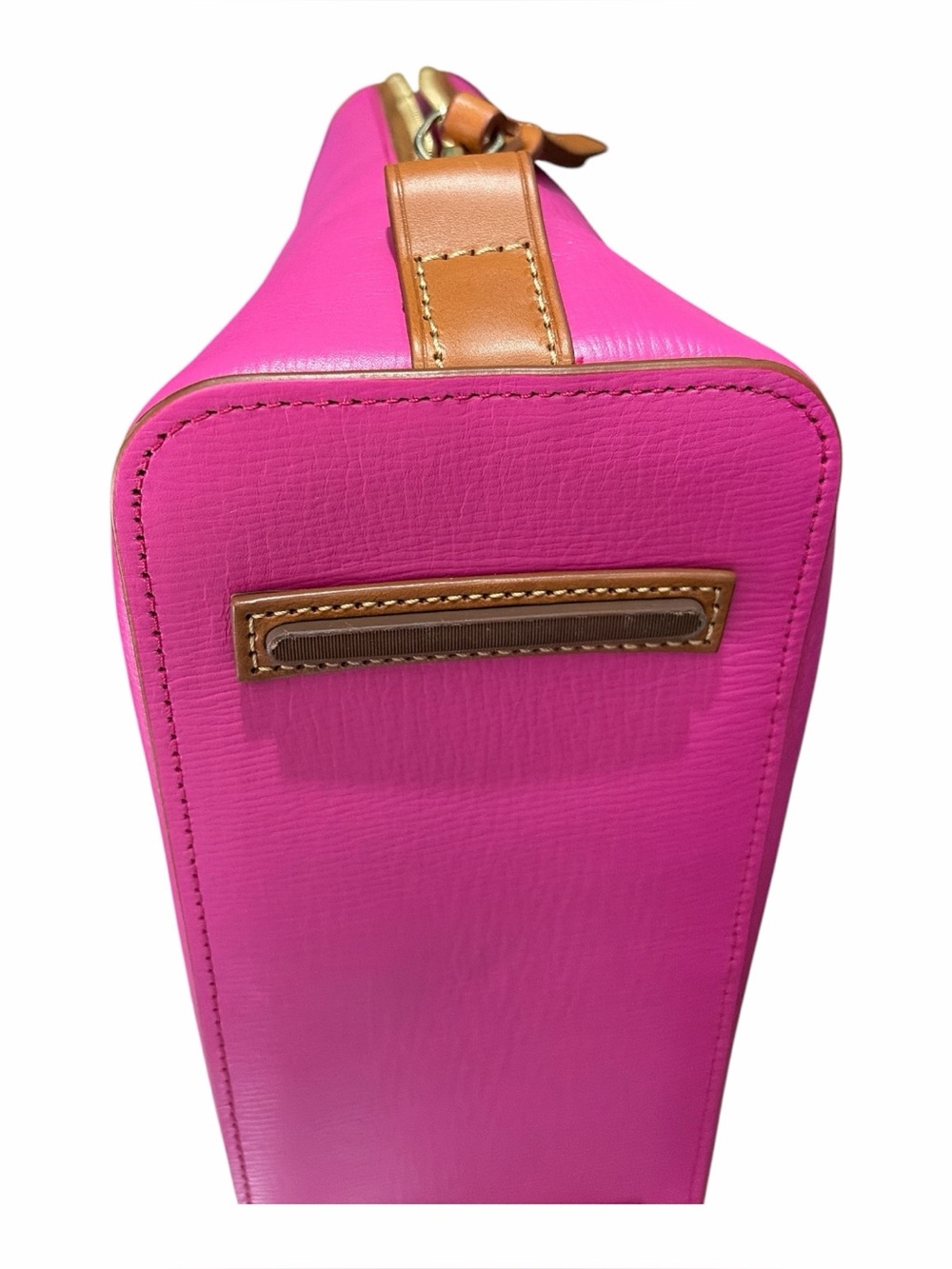 Dooney & Bourke NWOT Deep Fuchsia Morgan Shopper with Zipper Pouch and Key Tag - Picture 10 of 11